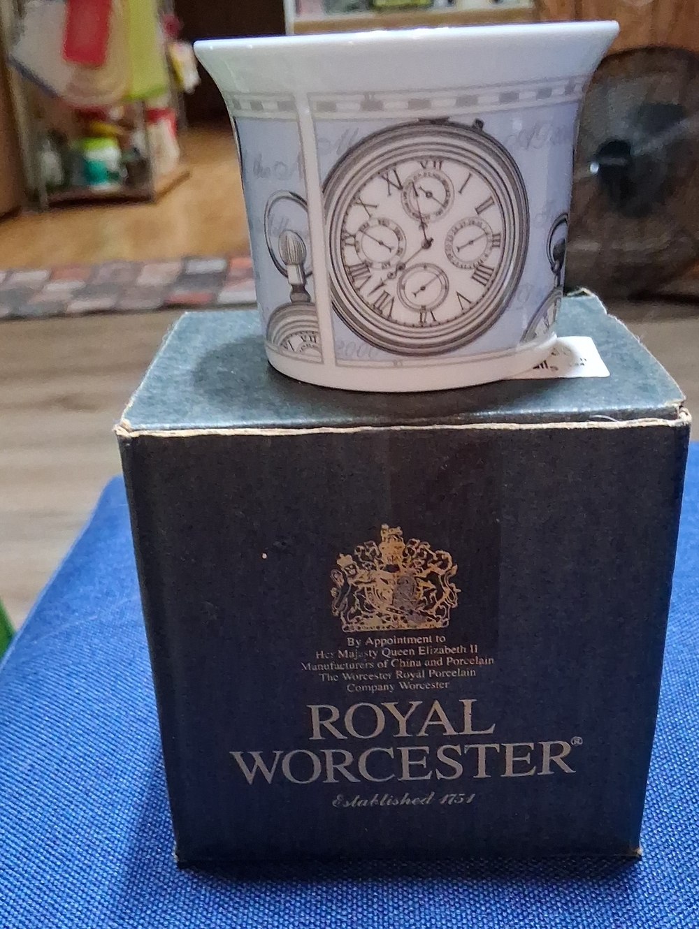 Royal Worcester Clock Moti In Celebration Of The Millennium Candle Votive